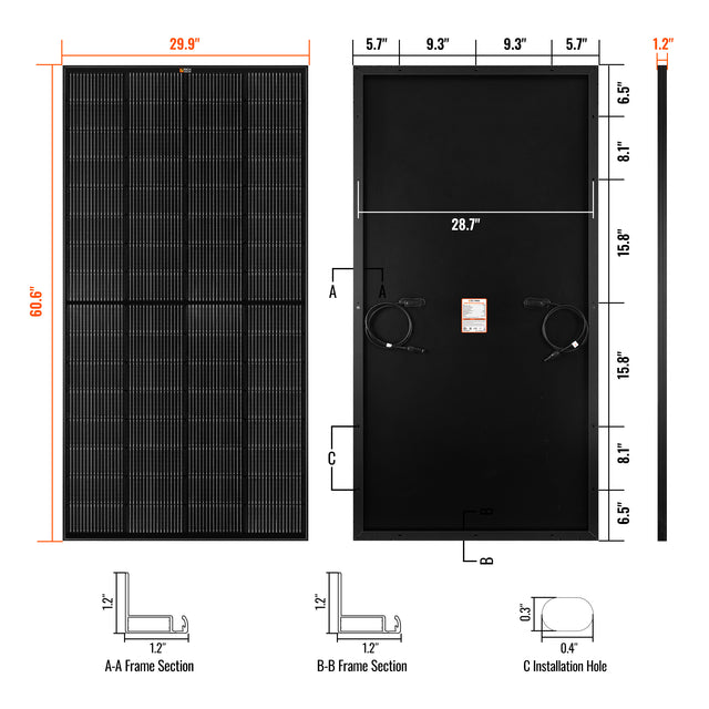 MEGA 250 Solar Panel | RICH SOLAR
