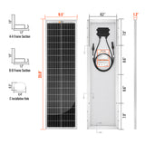 MEGA 35 | 35 Watt Solar Panel | Compact 12V Off-Grid Solar Panel for Boats, Vans, Trailers | 25-Year Output Warranty