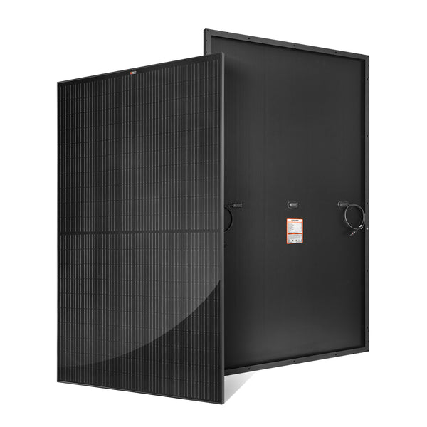 MEGA 370 PRO ONYX | 370 Watt Solar Panel | 24V Off-Grid Solar Panel for Residential, Commercial, Agriculture | 25-Year Output Warranty