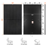 MEGA 370 PRO ONYX | 370 Watt Solar Panel | 24V Off-Grid Solar Panel for Residential, Commercial, Agriculture | 25-Year Output Warranty - RICH SOLAR