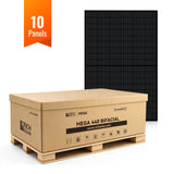 MEGA 440 BIFACIAL | 440W Bifacial N-Type Solar Panel | Premium 24V Grid-tie or Off-grid Solar Panel for Residential, Commercial, Agriculture | 25-Year Output Warranty
