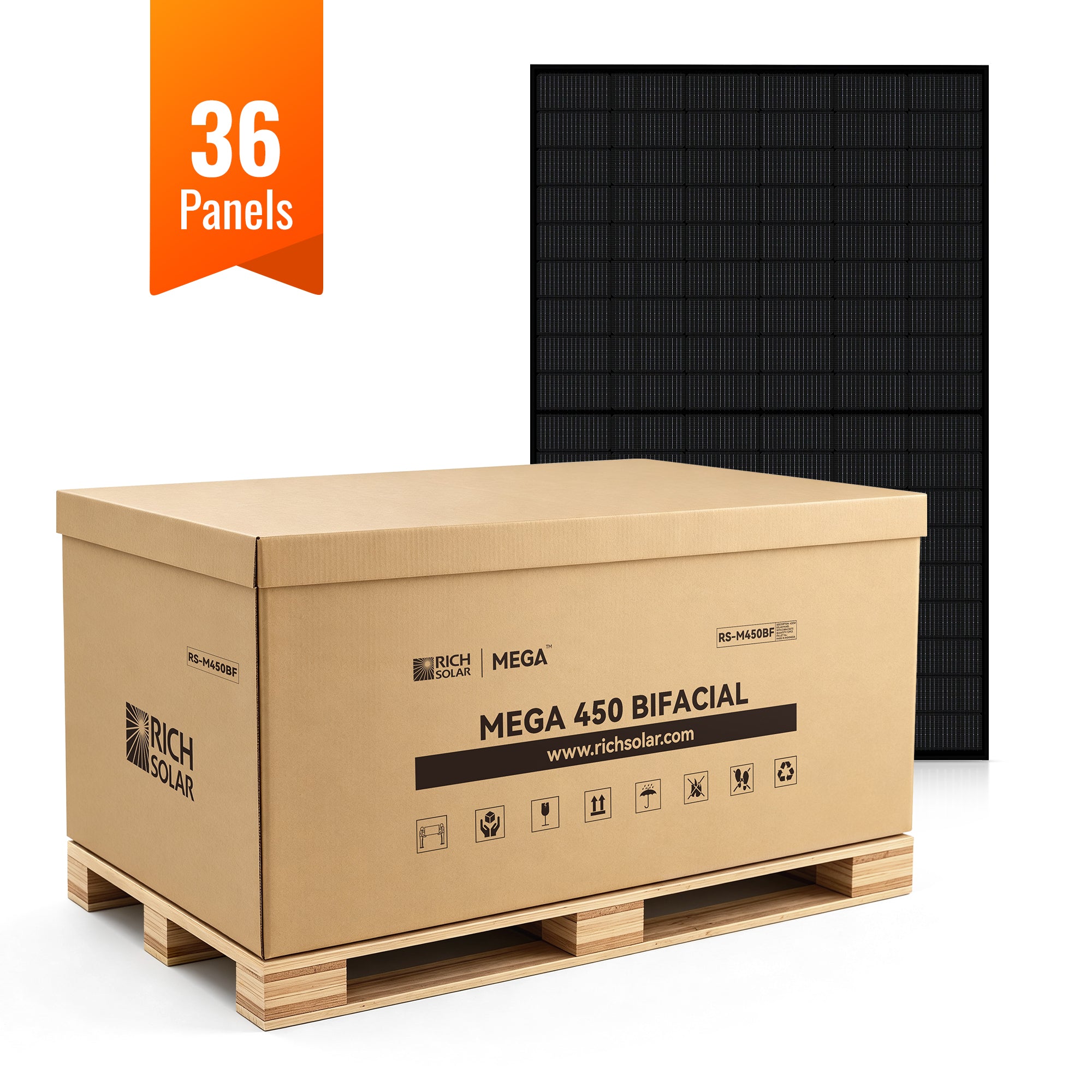 MEGA 450 BIFACIAL | 450W Bifacial N-Type Solar Panel | Premium 24V Gri