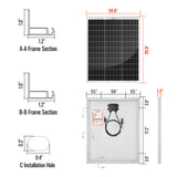 MEGA 55 | 55 Watt Solar Panel | Compact 12V Off-Grid Solar Panel for Boats, Vans, Trailers | 25-Year Output Warranty | UL Certified - RICH SOLAR