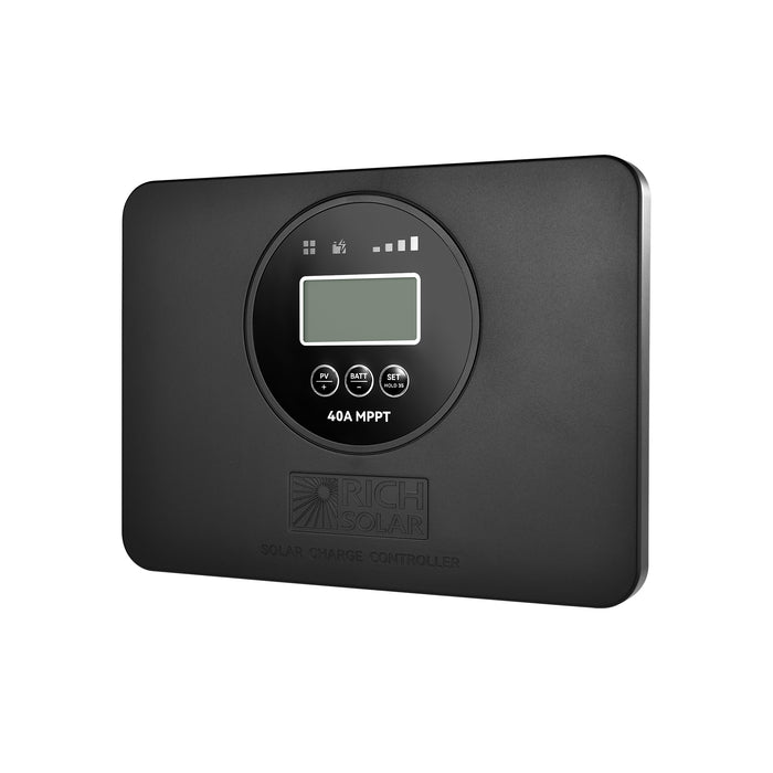 Rich Solar BRAVO PRO 40 front panel detail
