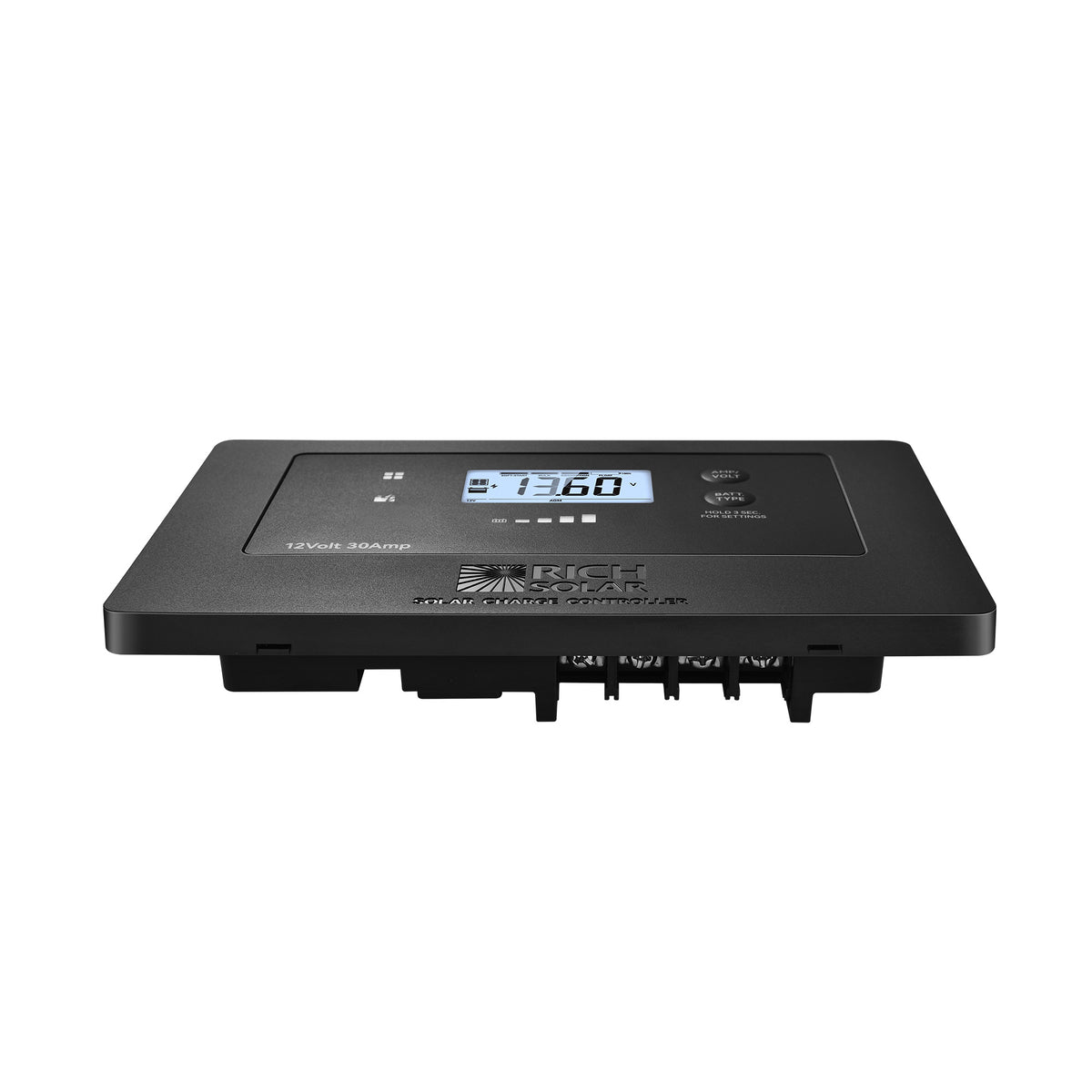 BRAVO AIR 30 | 30A Flush Mount PWM Solar Charge Controller | Bluetooth & Multi-Protection | Premium 12V 30A Controller for RVs, Trailers, Campers, Vans & Boats - RICH SOLAR
