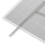 Dual-Panel Adjustable Solar Pole Mount Bracket Kit | 36.6 in Crossbar | 25°–90° Tilt | Supports 100–250W Solar Panels | Fits Poles Up to 5 in