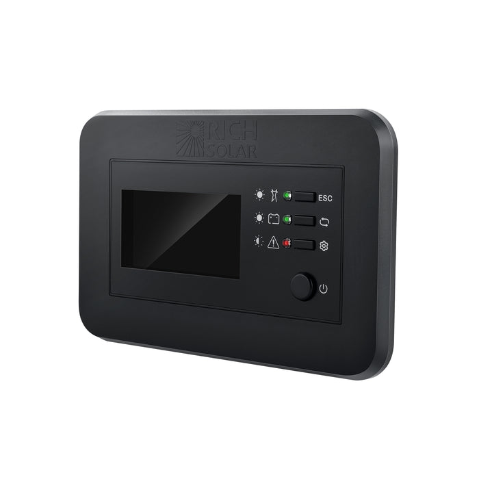 Rich Solar RS-RM03 front panel full view LCD display
