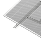 Single-Panel Adjustable Solar Pole Mount Bracket Kit | 36.6" Crossbar | 25°–90° Tilt | Supports 100–250W Solar Panels | Fits Poles Up to 5"