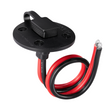 SAE Socket Sidewall Port with 10AWG Cable | 600V Heavy Duty Silicone Wire Harness | Quick Disconnect Power Connector for RV, Solar, Motorcycle - RICH SOLAR