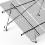 Solar Ground Mount | Fit Mage 100/100 SLIM/Mega 150 | Adjustable, Easy-to-Install Brackets for 1-4 Panels