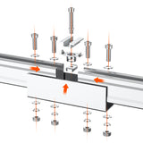 Solar Ground Mount | Fit Mage 100/100 SLIM/Mega 150 | Adjustable, Easy-to-Install Brackets for 1-4 Panels