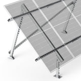 Solar Ground Mount | Fit Mage 200/Mega 220/Mega 250 | Adjustable, Easy-to-Install Brackets for 1-4 Panels