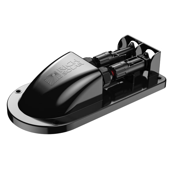 Cable Entry Plate | IP68 Waterproof Polypropylene Housing with UL 10AWG Wires and Solar Connectors | Easy to Install