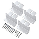 Z-Brackets | Mounting Hardware Z-Brackets with Screws | Designed for RICH SOLAR MEGA Series Solar Panels | Easy to Install