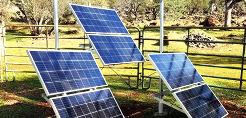 Visual representation of an off-grid solar setup by RICH SOLAR, illustrating self-sustaining energy solutions.