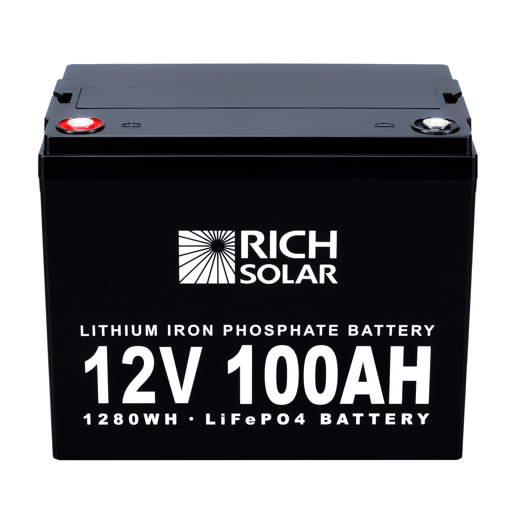 12V 100Ah LiFePO4 Lithium Iron Phosphate Battery - RICH SOLAR