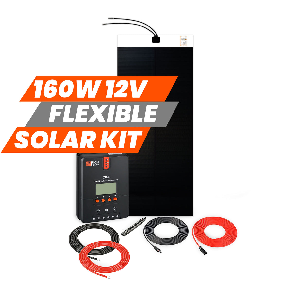 160 Watt Flexible Solar Kit - RICH SOLAR