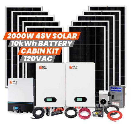 2000W 48V 120VAC Cabin Kit - RICH SOLAR
