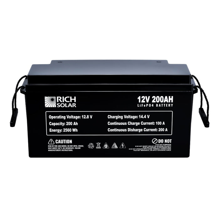 12V 200Ah LiFePO4 Lithium Iron Phosphate Battery Presale - RICH SOLAR
