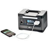 X500 SOLAR GENERATOR KIT 540WH GENERATOR + 100 WATT PORTABLE SOLAR PANEL BLACK - RICH SOLAR