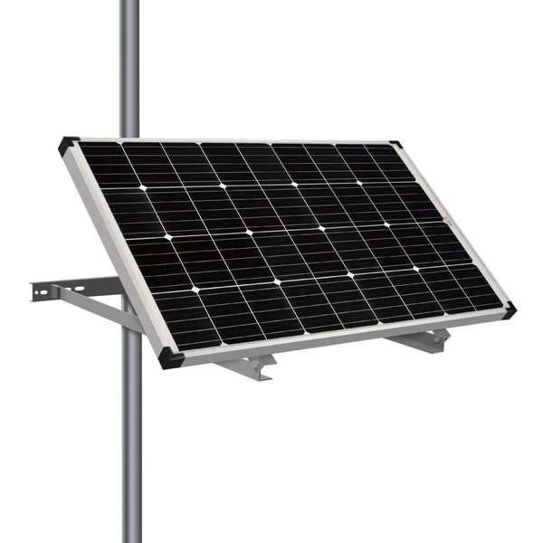 Side Pole Mounts | Side Pole Mount for 1 Solar Panel | Designed for RICH SOLAR MEGA Series Solar Panels under 250W | Easy to Install | BACKORDER