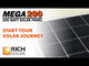 RICH SOLAR MEGA 200 Watt Monocrystalline Solar Panel | Best 12V Panel for RVs and Off-Grid | 25-Year Output Warranty | UL Certified